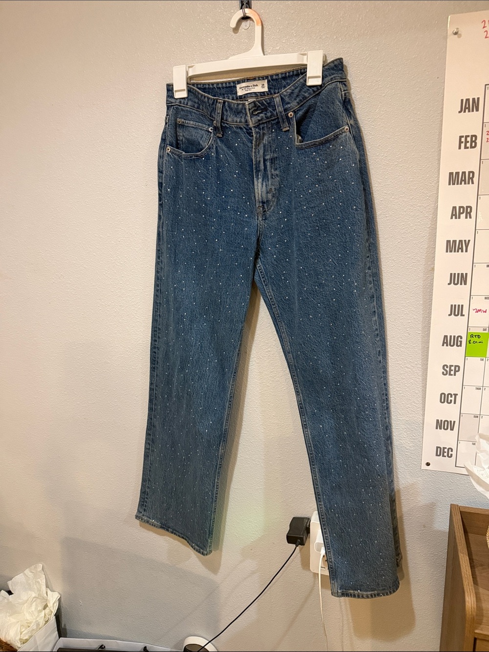 A&F sparkly jeans